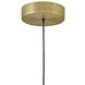 Lisa McDennon Trigo LED 6 inch Lacquered Brass Pendant Ceiling Light