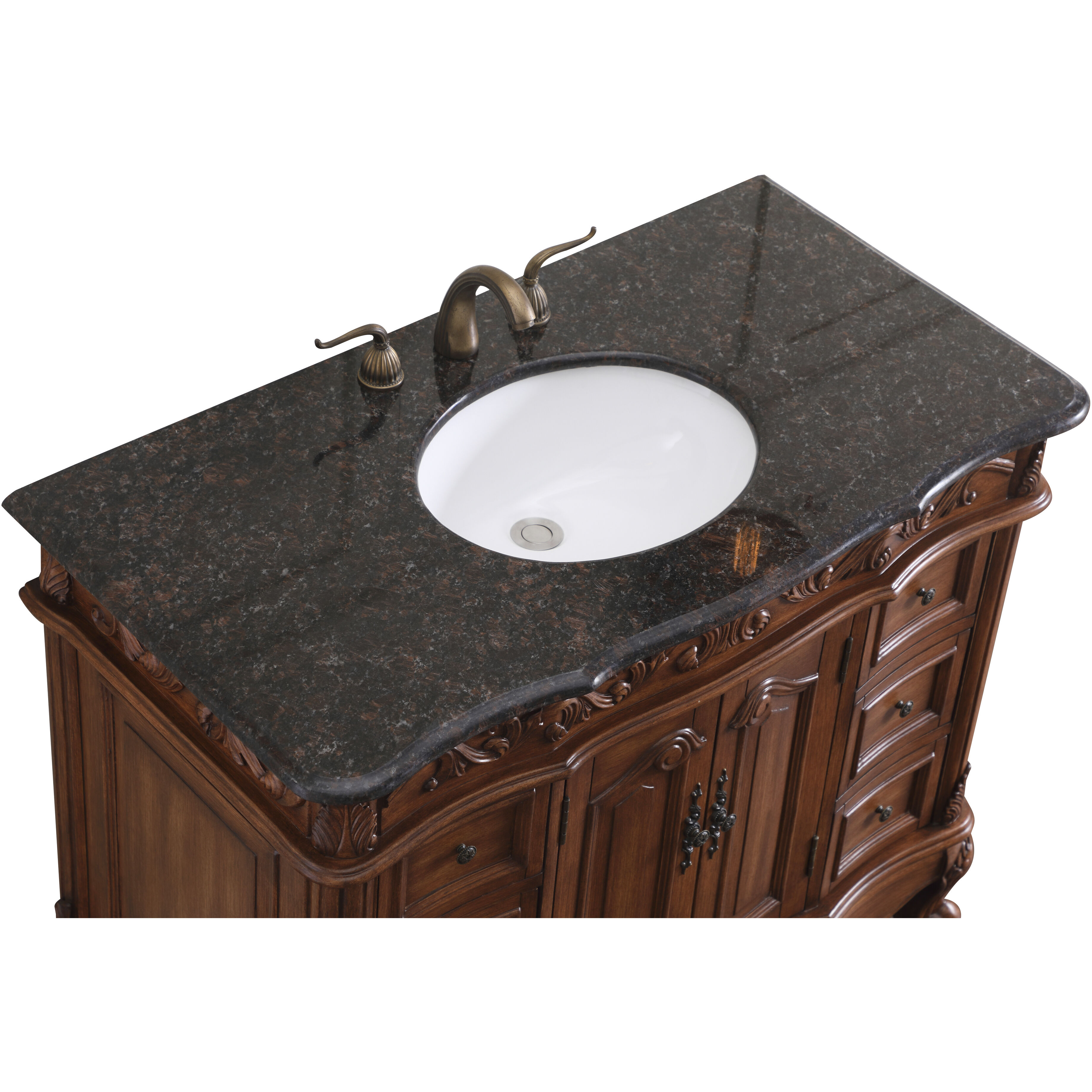 Oakland 84 X 22 X 72 inch Teak Vanity Sink Set