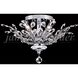 Florale 4 Light 21 inch Silver Flush Mount Ceiling Light