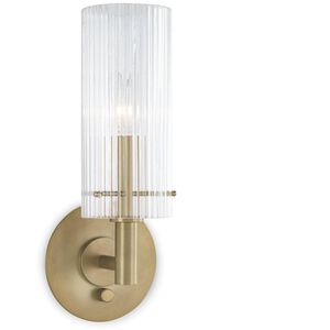 Dixie 1 Light 5.5 inch Natural Brass Wall Sconce Wall Light