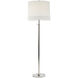 Barbara Barry Simple Scallop 62.5 inch 150.00 watt Soft Silver Floor Lamp Portable Light in Linen