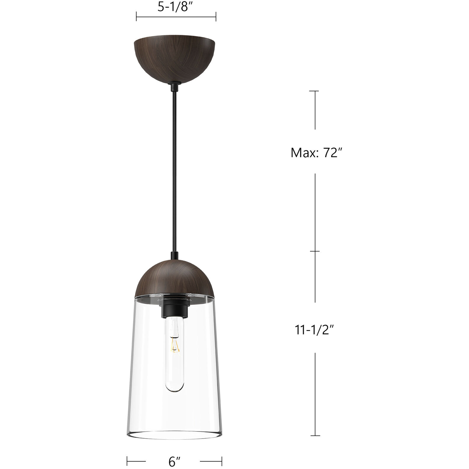 Alora Mood Emil Pendant Ceiling Light in White and White Oak