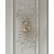 Forget-Me-Not 2 Light 14 inch Silver Leaf Wall Sconce Wall Light