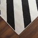 Optika 36 X 24 inch Black/White Rug in 2 x 3