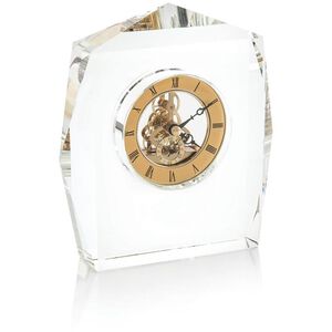 Faceted 7.5 X 7 inch Clock