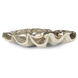 Clam 20 X 5.5 inch Bowl in Ambered Silver Leaf, Large