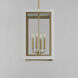 Neoclass 4 Light 12 inch White/Gold Outdoor Pendant