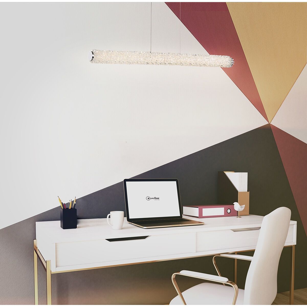 Sassi LED 18 inch Chrome Vanity Light Wall Light, Small