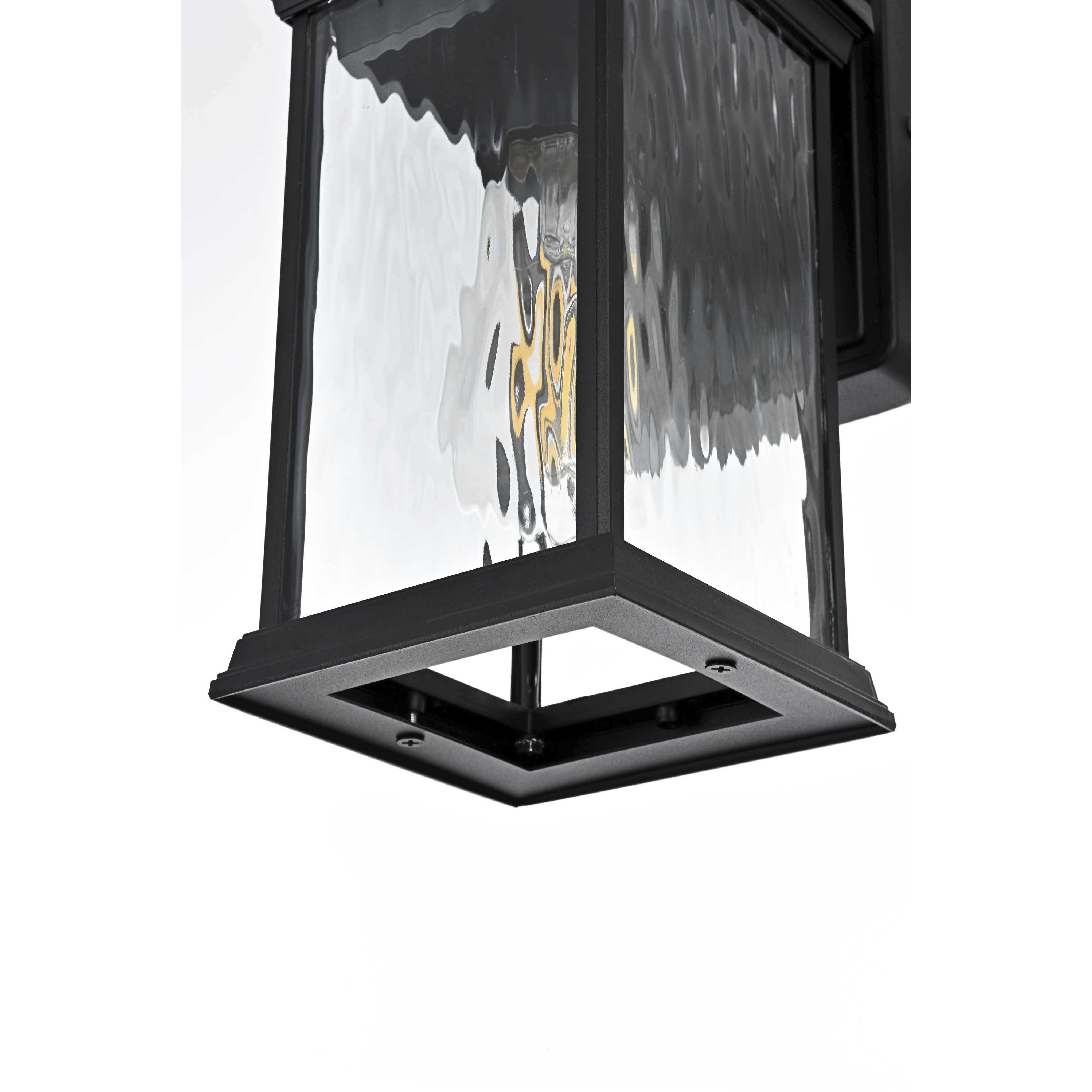 Mascher 1 Light 10.5 inch Black Outdoor Wall Sconce