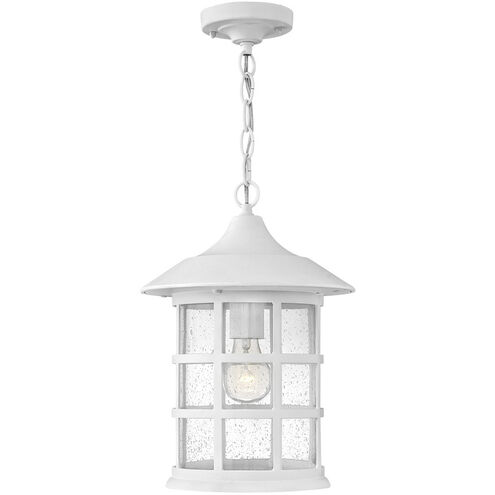 Freeport Coastal Elements LED 10 inch Textured White Outdoor Hanging Lantern