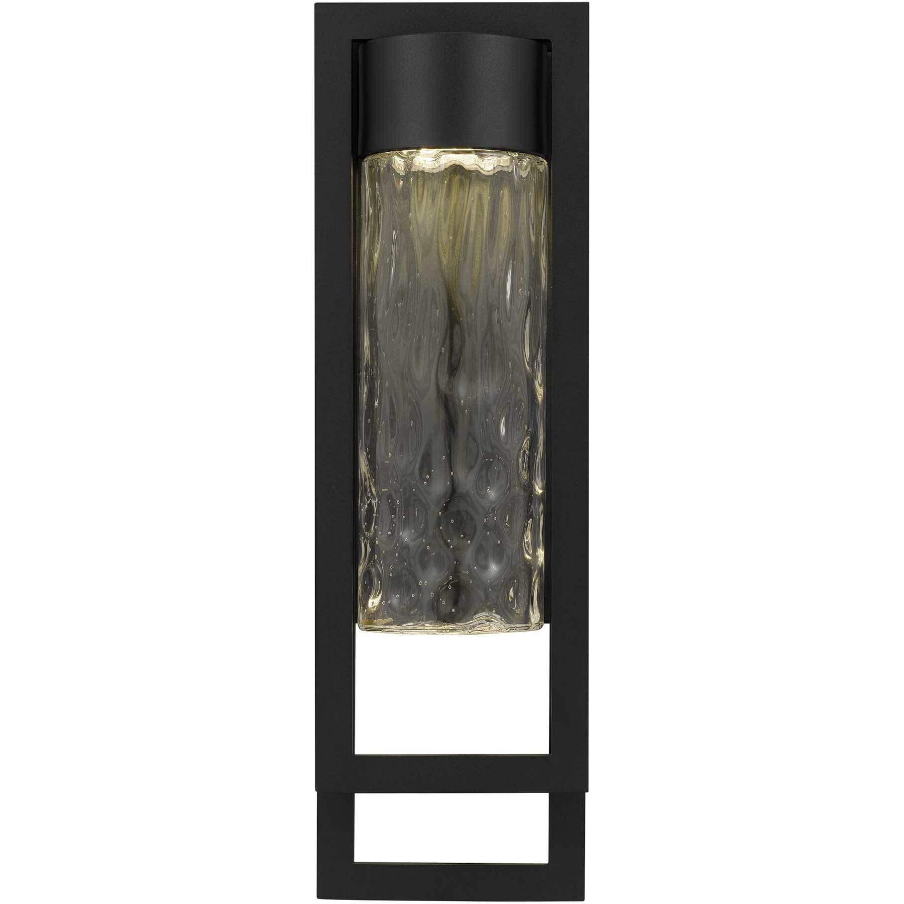 2 Step LED 19 inch Sand Black Outdoor Wall Sconce