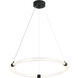 Inkara LED 23.63 inch Matte Black Pendant Ceiling Light