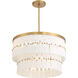 Coronelle 6 Light 26 inch Legacy Brass Pendant Ceiling Light
