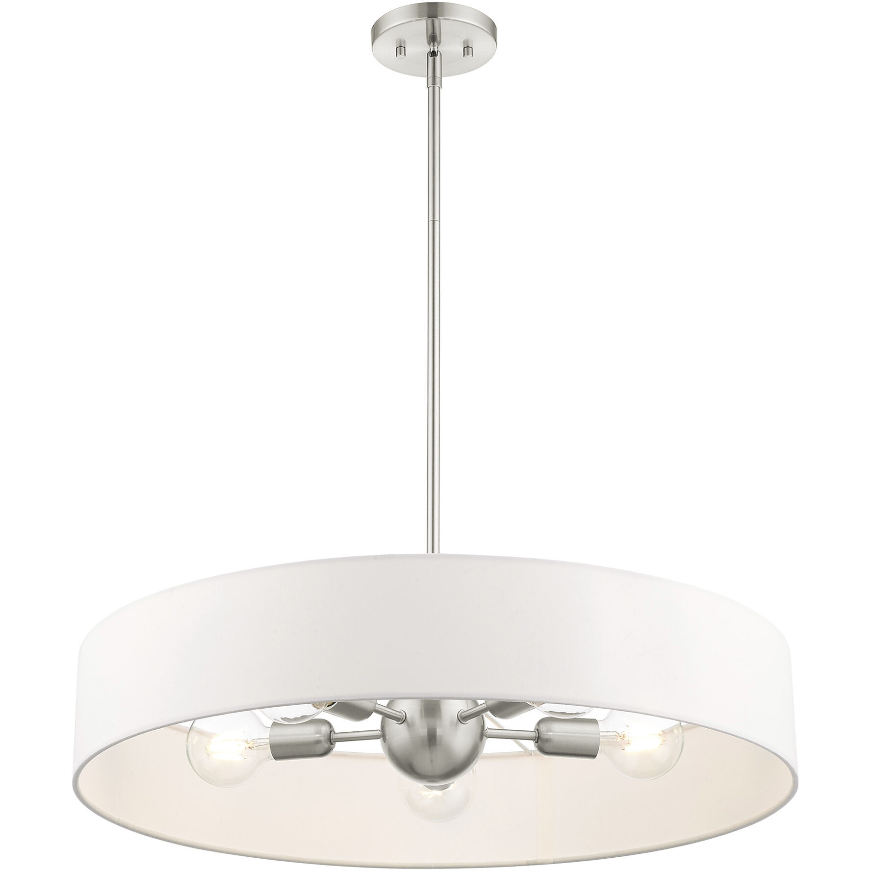 Venlo 5 Light 26 inch Brushed Nickel Pendant Ceiling Light