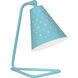 Pierce 14.13 inch 60 watt Egg Blue Accent Lamp Portable Light