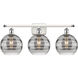 Ballston Rochester 3 Light 28 inch White Polished Chrome Bath Vanity Light Wall Light