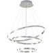 Canada LED 31.5 inch Chrome LED Chandelier Ceiling Light