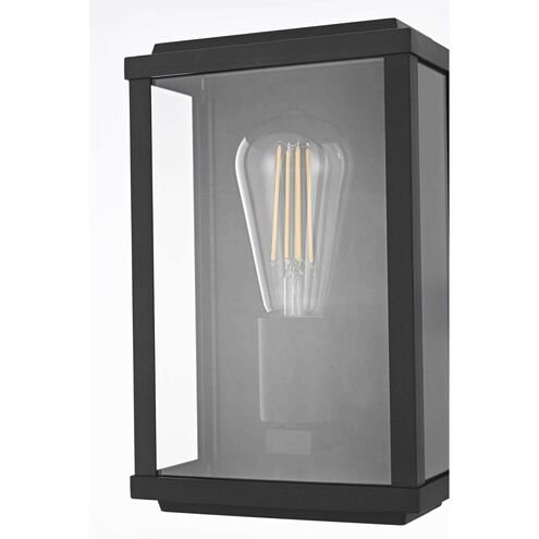 Santos 1 Light 10 inch Black Outdoor Wall Sconce