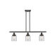 Ballston Small Bell LED 36 inch Oil Rubbed Bronze Island Light Ceiling Light in Clear Glass, Ballston
