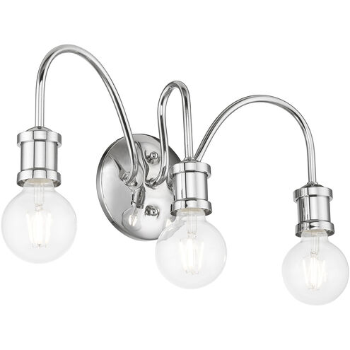 Lansdale 3 Light 19 inch Polished Chrome Vanity Sconce Wall Light