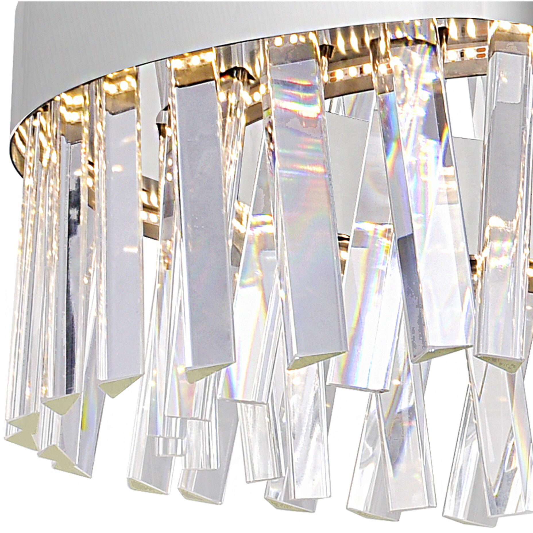 Glace LED 24 inch Chrome Chandelier Ceiling Light