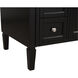 Park Avenue 40 X 21.5 X 35 inch Black Vanity Sink Set