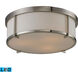 Glasgow Pl LED 15 inch Brushed Nickel Flush Mount Ceiling Light