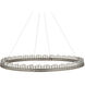 Pleiades LED 50.75 inch Contemporary Silver Leaf and Contemporary Silver Chandelier Ceiling Light
