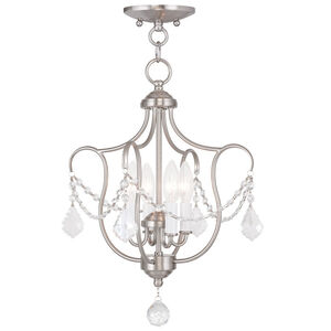 Chesterfield 4 Light 14 inch Brushed Nickel Convertible Mini Pendant/Ceiling Mount Ceiling Light