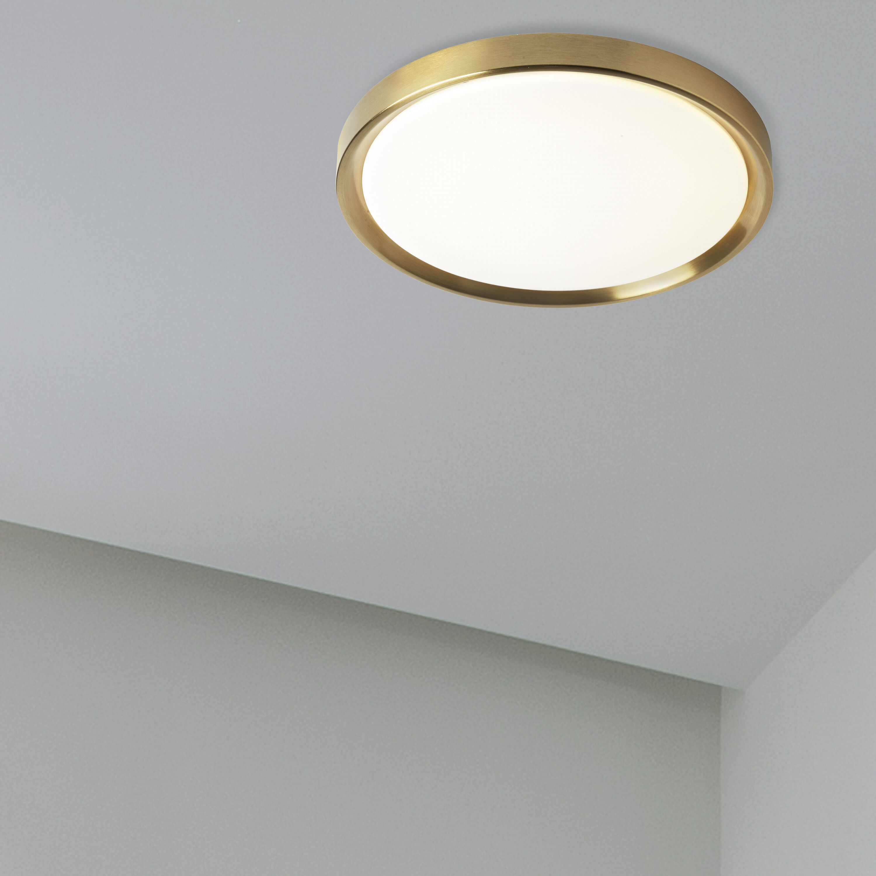 Frida LED 15.75 inch Aged Brass Flush Mount Ceiling Light