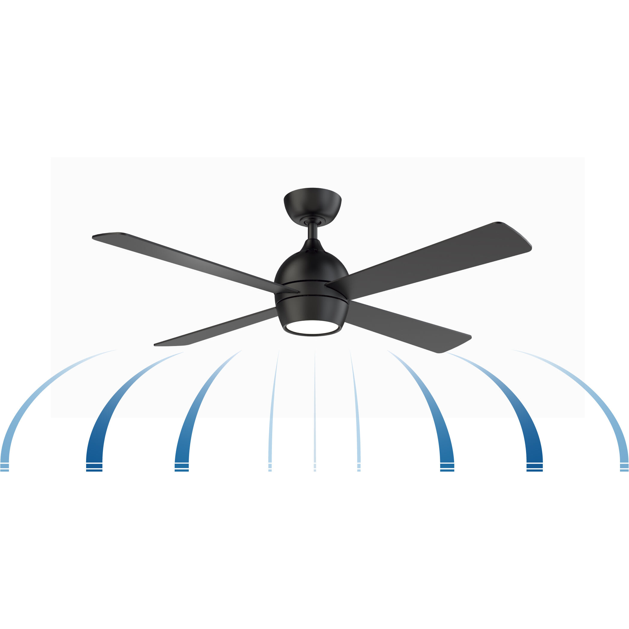 Kwad 52 52 inch Black Fan-Uni