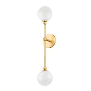 Andrews LED 5 inch Aged Brass Wall Sconce Wall Light
