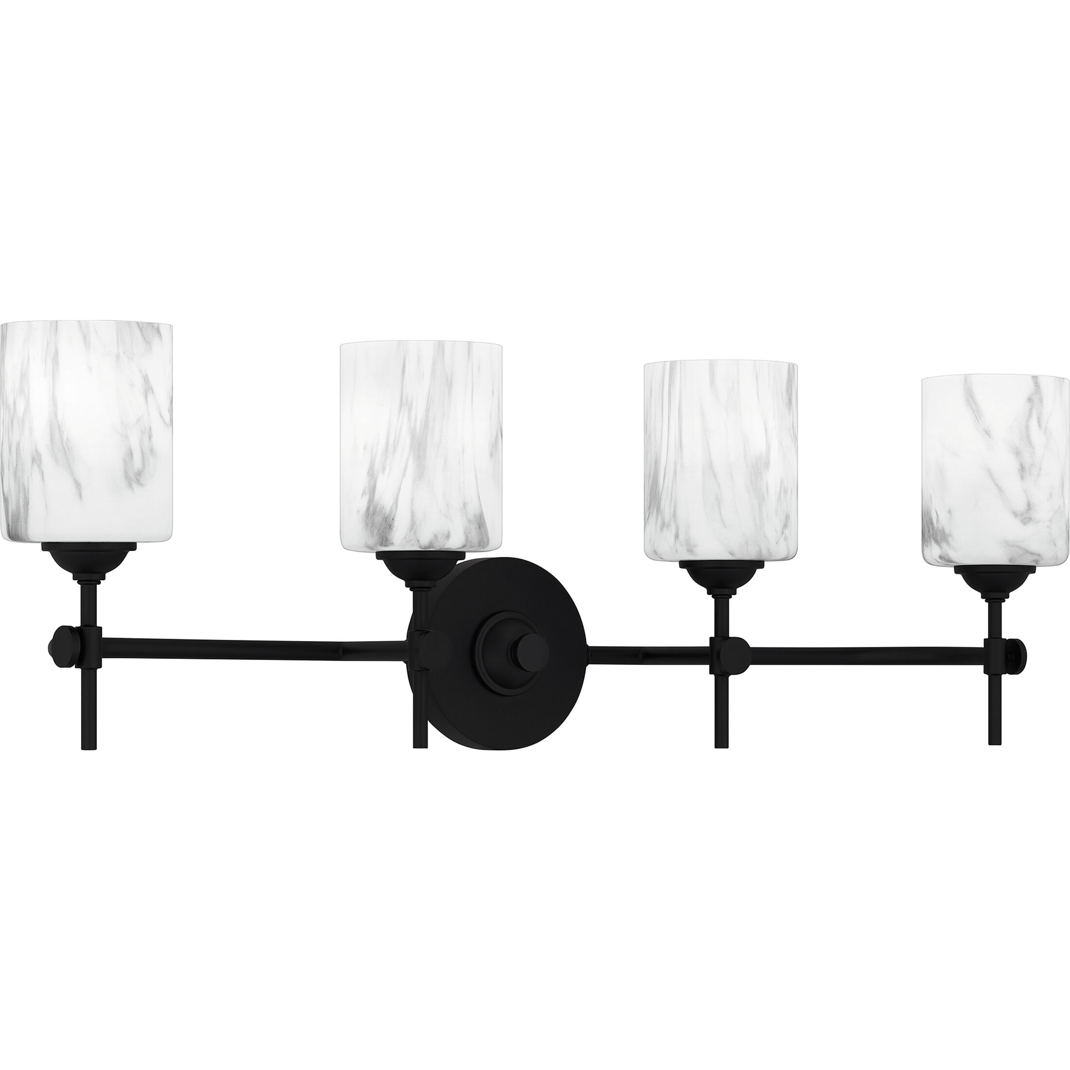 Aria 4 Light 31.25 inch Matte Black Bath Light Wall Light, Extra Large