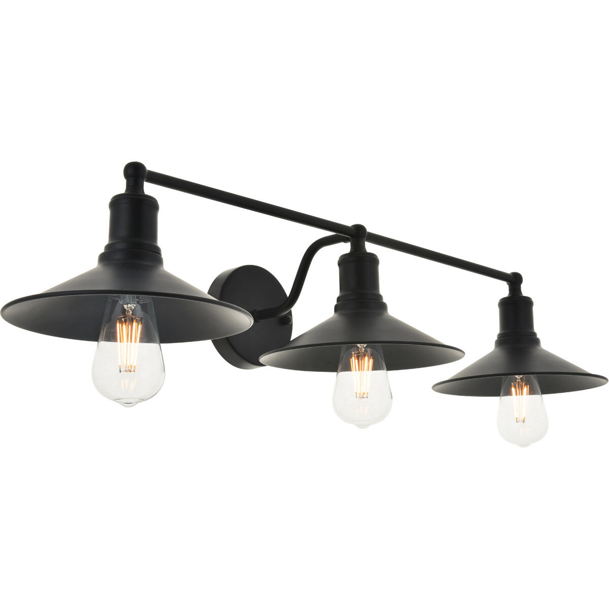 Etude 3 Light 33 inch Black Wall Sconce Wall Light