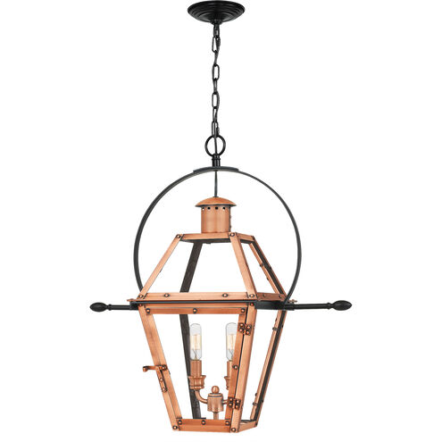 Rue De Royal 2 Light 21 inch Aged Copper Outdoor Hanging Lantern