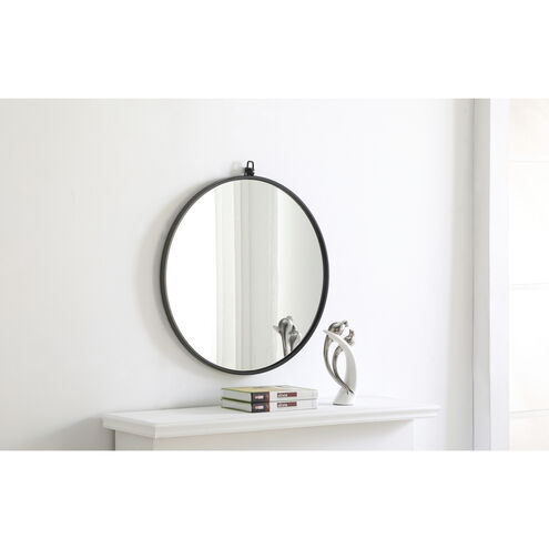 Eternity 24 X 24 inch Black Wall Mirror