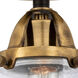 Nouveau 2 Colton 1 Light 5.5 inch Black Antique Brass Semi-Flush Mount Ceiling Light