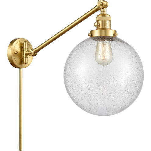 X-Large Beacon 18 inch 60.00 watt Satin Gold Swing Arm Wall Light, Franklin Restoration