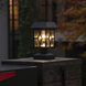 Luna II 1 Light 5 inch Black Pergola Light, Solar
