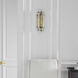 Carrier and Company Cadence LED 5.5 inch Hand-Rubbed Antique Brass Tiered Sconce Wall Light, Small
