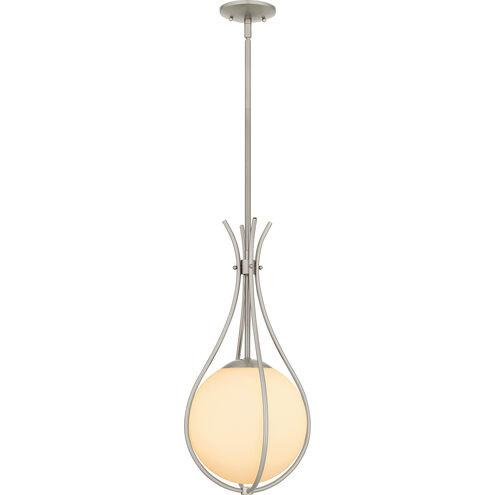 Aliyah 1 Light 10.75 inch Brushed Nickel Mini Pendant Ceiling Light, Small