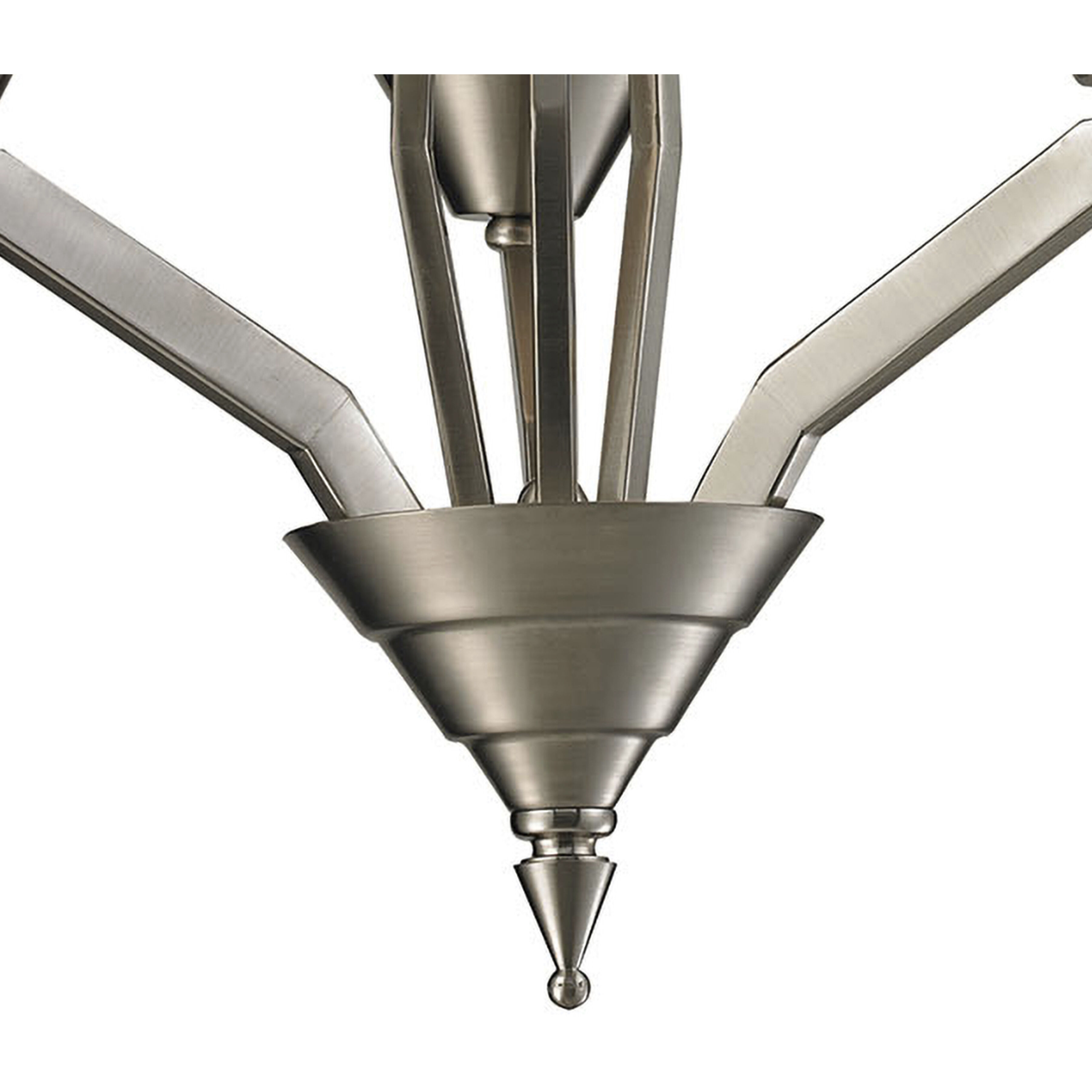 Tribecca 3 Light 21 inch Brushed Nickel Chandelier Ceiling Light