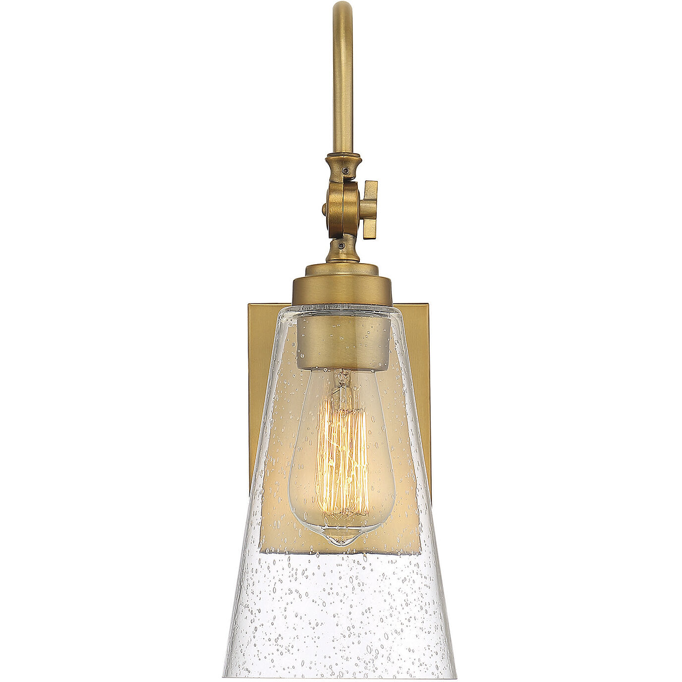 York 8.5 inch 60.00 watt Warm Brass Adjustable Wall Sconce Wall Light, Essentials