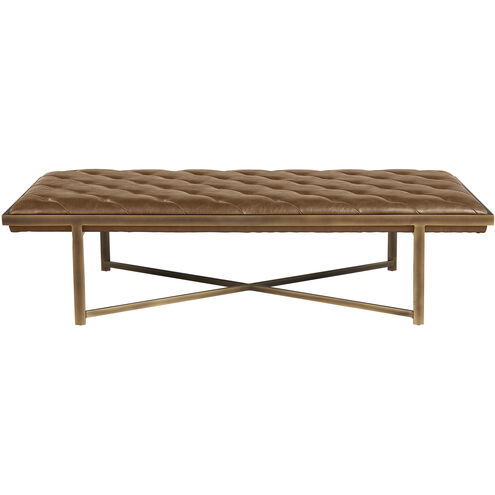 Kayla Vintage Cognac Bench