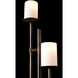 Rook 65.8 inch 100 watt Dark Smoke Twin Floor Lamp Portable Light