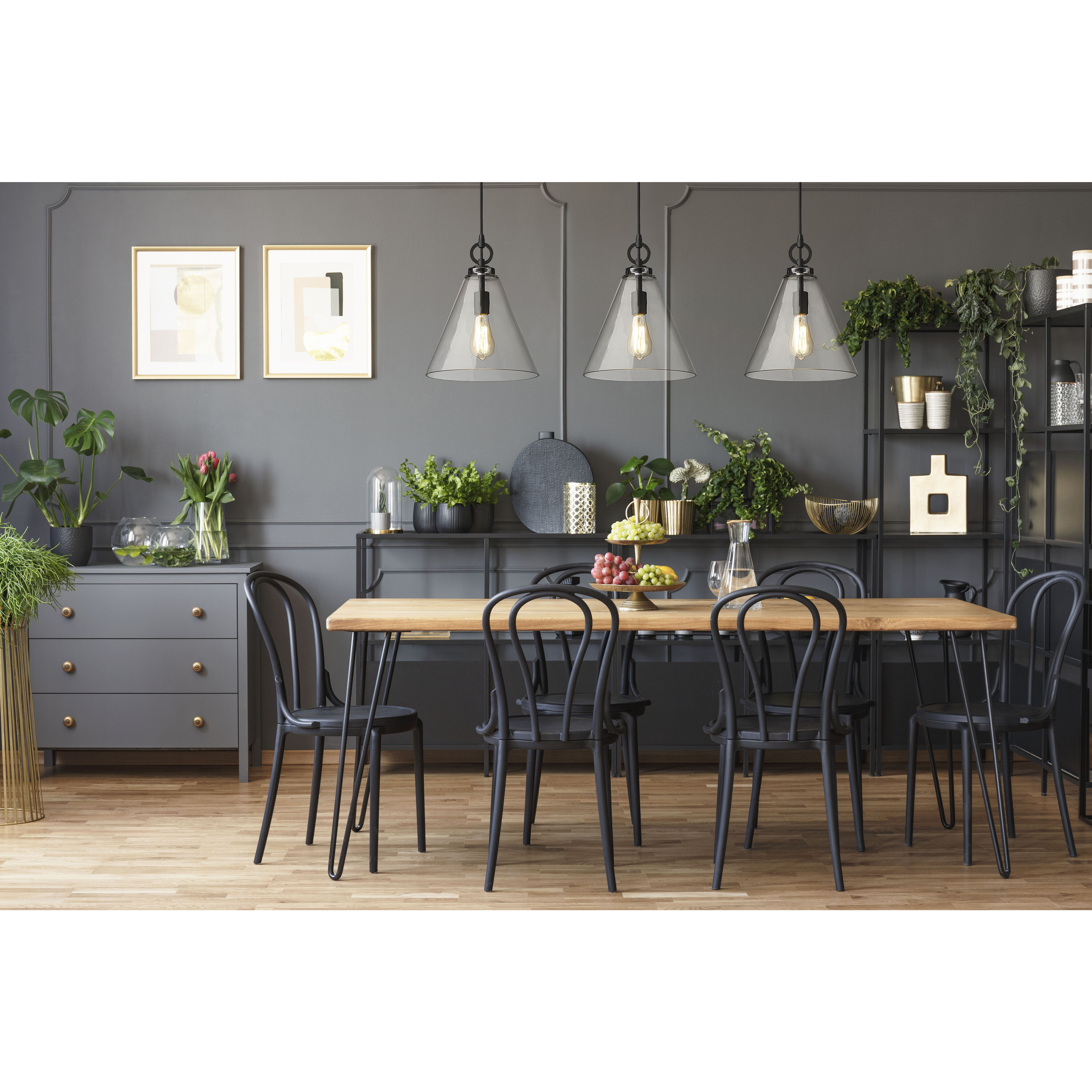 Harper 1 Light 11.5 inch Matte Black Pendant Ceiling Light