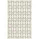 Valentino 36 X 24 inch Light Beige / Medium Brown Handmade Rug