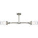 Franklin Restoration Dover LED 21 inch Brushed Satin Nickel Chandelier Ceiling Light in Clear Glass, Franklin Restoration