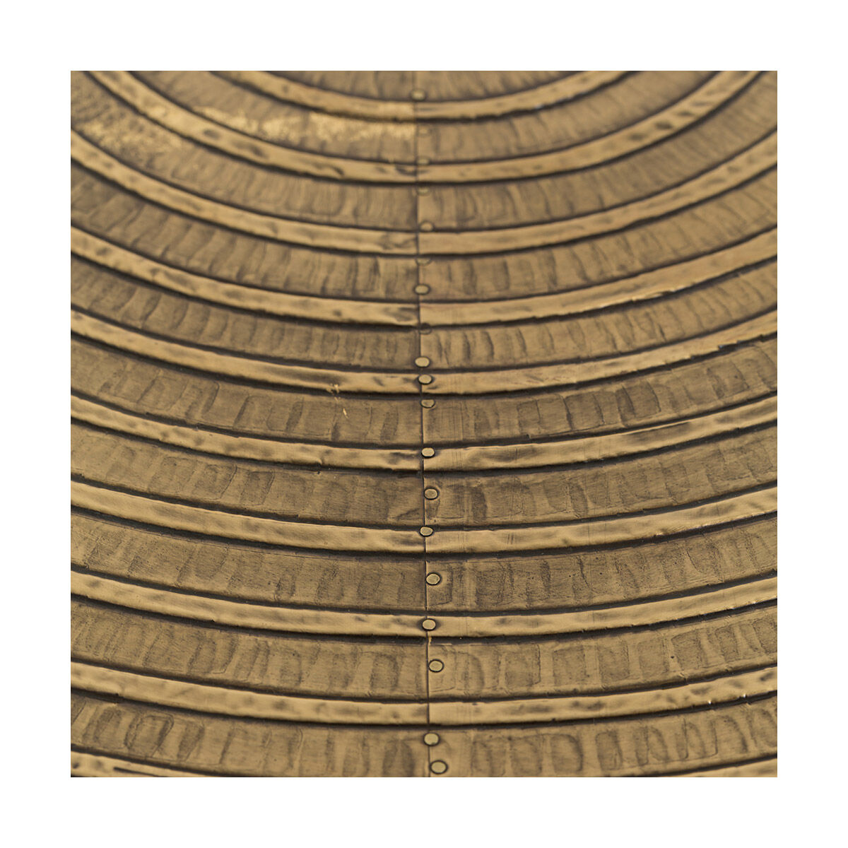 Daryl 24 inch Antique Brass/Antique Bronze Side Table, Round