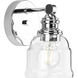 Ambrose 1 Light 7 inch Polished Chrome Bath Vanity Wall Light